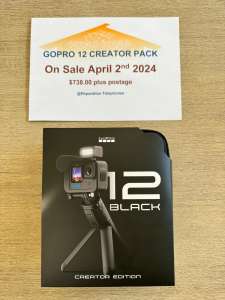 Gopro Hero 12 Creator Edition Pack-Brand New-Available Now