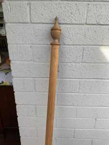 CURTAIN ROD. WOODEN. FREE