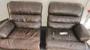 Free leather recliner 