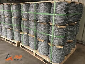 H/T Barbed Wire with Timber Reel 1.6mm*500m $90 Inc GST