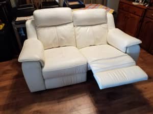 Leather recliner suite-electric drive