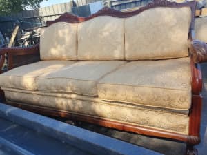 Vintage Timber couch.