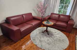 Premium Natuzzi Leather Lounge (FREE DELIVERY)
