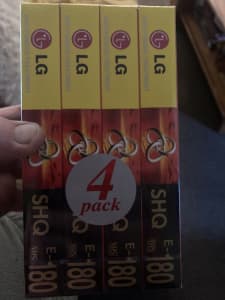 VHS Tapes x 4 brand new still sealed in package.