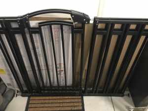 large long extension Black safety baby or pet gates