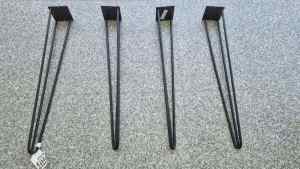 Black hairpin table legs set of 4 - 72 cm