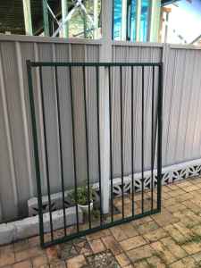Tubular metal garden gate