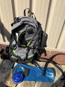Camelbak backpack and water hydration