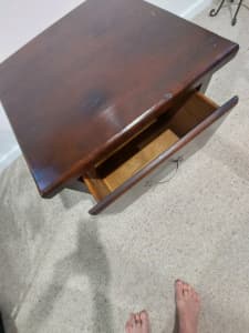 Side table of coffee table Kingsley area Solid wood