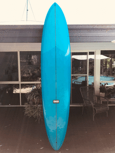 90 Beach Beat Pacer Surfboard Blue Gloss Finish
