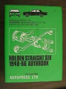 Holden Vintage Work Shop Manual Series 48, FJ to HD