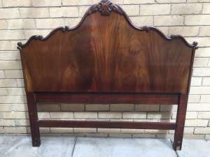 Double Bed flame mahogany bedhead