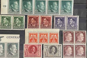 WW2 era Germany assorted stamps PKT-630 MNH. Free postage