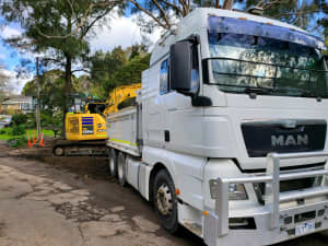 Tipper trucks for hire with driver