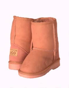 Kid's Ugg Boots: Pink and Chestnut in a variety of sizes
