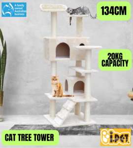 Cat Tree Tower Scratching Post Condo House 134cm - Pickup / Delivery