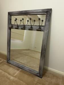 Wall mirror - Grey with weathered style
