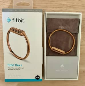Fitbit flex 2 bracelet in rose gold - size small