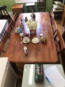 Quick sale dinning table set with six chairs with good quality