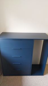 Ikea nordmela chest of drawers with clothes rail