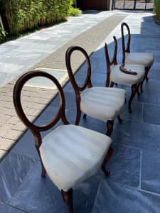 4 antique chairs needing attention
