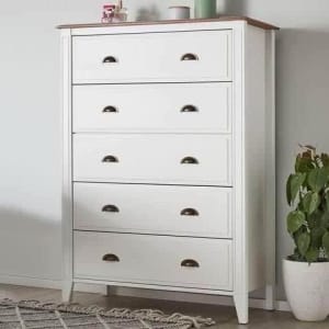NEW IN BOX FACTORY SECOND Torkay 5 drawer Tallboy drawers 💵Afterpay