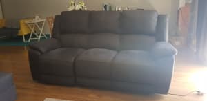 New low price - Electric Reclining 3 Seat Couch with 2 USB