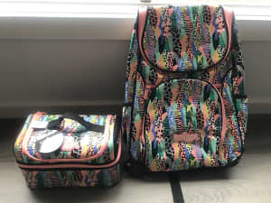 New Smiggle backpack bag and double decker lunch box