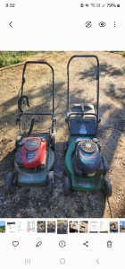Lawn mowers for sale run well.$150 for both