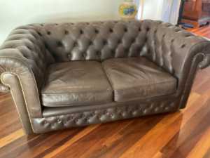 Leather Chesterfield sofa in good condition. Pick up only.