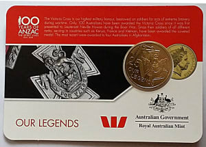 Australian 25 Cent Coin in Royal Australian Mint Card 2016 Perfect Unc
