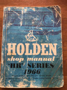 Genuine HoldenShop Manual HR Series 1966 $250