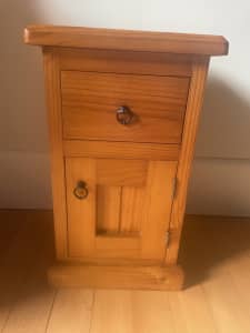 Solid Pine Small Bedside Cabinet