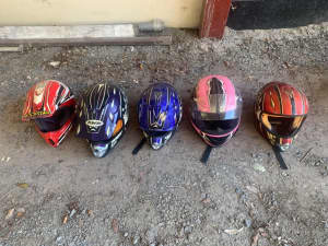 Motorbike helmets 
