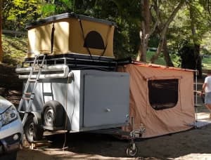 Camper Trailer - Converted tough Builders Trailer