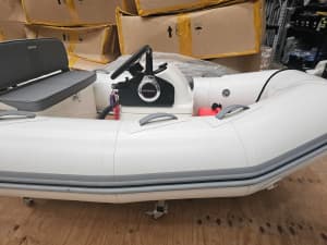 Brig 2.8m Inflatable Dinghy with solid aluminum floor 20hp outboard