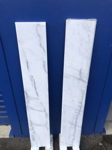 Carrara White polished marble step tread 1200x300x20mm