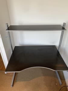 IKEA Desk With Adjustable Shelves