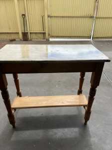 Pine Edwardian marble top washstand