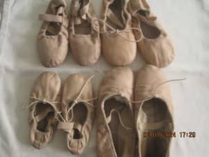Ballet shoes , different sizes 10B,11D,12 and size 2