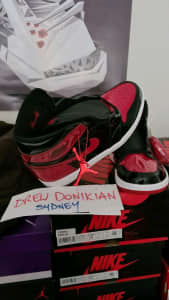 Jordan 1 Bred Patent Leather DS size 9.5 & 10 US