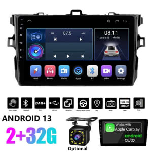For Toyota Corolla 09 - 2013 2 32G Android 13 Car Stereo Radio GPS BT