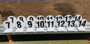 Bowling green rink numbers