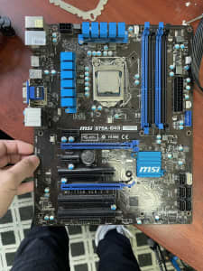 Intel pentium g2120 msi b75a-g43 motherboard(faulty)