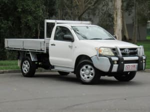 2005 Toyota Hilux GGN25R MY05 SR White 5 Speed Automatic Cab Chassis