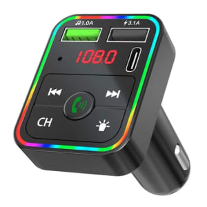 Bluetooth FM transmitter Handsfree Audio Receiver kit TF card MP3 