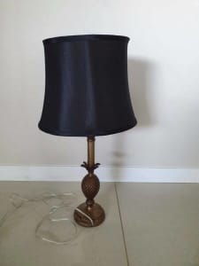 Black shade with Gold stand Table Lamp