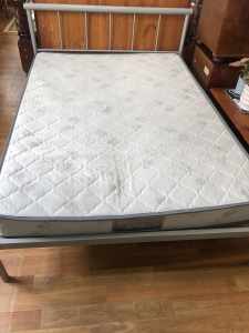 Quick sale double size bed frame with mattress with good quality