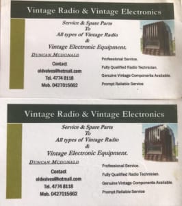 Vintage Radio Repair & Restoration