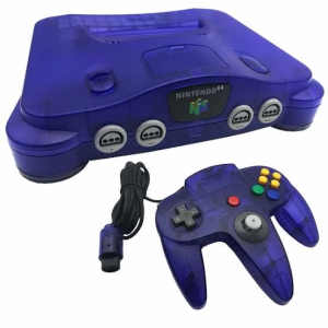 Grape purple Nintendo 64 console